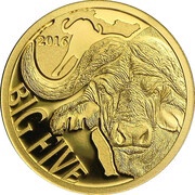 100 Francs Buffalo reverse image