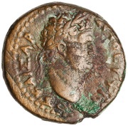 Æ25 - Titus ΙΟΥΔΑΙΑΣ ΕΑΛWΚΥΙΑΣ; Caesarea Maritima obverse image