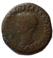 As - Tiberius COL AVGVSTA EMERITA; Emerita obverse image