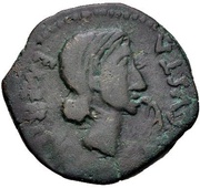 Æ29 - Augustus PERM CAESA AVG; Emerita obverse image