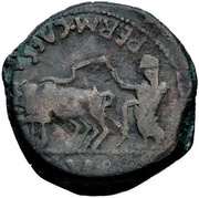 Æ29 - Augustus PERM CAESA AVG; Emerita, Rome, 27 BC - 14 AD reverse image