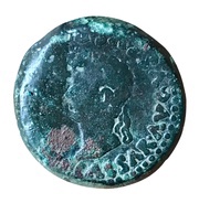 Æ26 - Tiberius COL AVGVSTA EMERITA; Emerita obverse image