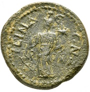 Æ24 - Volusianus ΙCΙΝΔEΩΝ ΑΡΧ Μ; Isinda reverse image