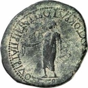 Æ23 - Claudius ΠΑΤΗΡ ΠΑΤΡΙΔΟΣ ΓΕΡΜΑΝΙΚΟΣ ΑΥΤΟΚΡΑΤΩΡ; Koinon of Lycia reverse image