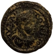 Æ13 - Elagabalus ΠЄΡΓΑΙΩΝ obverse image