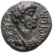 Æ17 - Nero KAIΣAΡ; Side obverse image