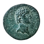 Æ19 - Marcus Aurelius as Caesar ΑΜΦΙΠΟΛEΙΤΩΝ; Amphipolis obverse image