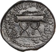As - Augustus NONIVS SVLPICIVS IIVIR QVINQ; Pella reverse image