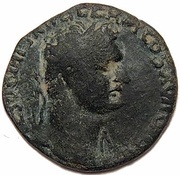 As - Domitianus Philippi, Macedonia obverse image
