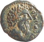Æ16 - Commodus and Abgar VIII obverse image