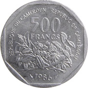 500 Francs reverse image