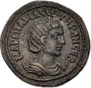 Æ - Otacilia Severa Statue of Tyche obverse image