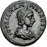 Æ25 - Julia Mamaea ICTPIHNΩN; Istrus obverse image