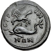 Æ25 - Julia Mamaea ICTPIHNΩN; Istrus reverse image