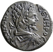 Tetrassarion - Septimus Severus Y I ΦAYCTINIANOY ΜΑΡΚΙΑΝΟΠΟΛΙΤΩΝ; Marcianopolis obverse image