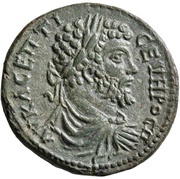 Tetrassarion - Septimus Severus Y I ΦAYCTINIANOY ΜΑΡΚΙΑΝΟΠΟΛΙΤΩΝ; Marcianopolis obverse image