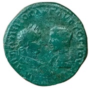Pentassarion - Caracalla and Julia Domna VΠ KVNTIΛIANOV MAΡKIANOΠOΛITΩN; Magistrate Quintillianus; Marcianopolis obverse image
