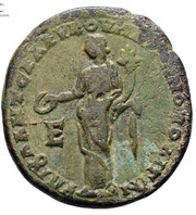Pentassarion - Elagabalus and Julia Maesa IOYΛ ANT CEΛEVKOV MAPKIANOΠOΛITΩN; Legate Seleucus; Homonoia; Marcianopolis, Rome, 218-222 reverse image