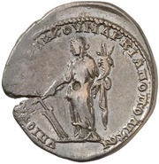 Æ27 - Elagabalus YΠ IOYΛ ANT CEΛEYKOY MAPKIANOΠOΛITΩN; Consular Legate Julius Antonius Seleucus; Marcianopolis reverse image