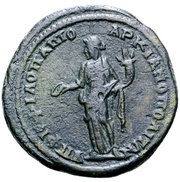 Æ27 - Severus Alexander YΠ ΦIP ΦIΛOΠAΠΠOY MAPKIANOΠOΛITΩN; Consular Legate Firmius Philopappus; Marcianopolis reverse image