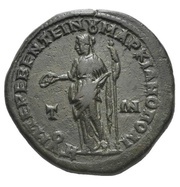 Æ27 - Severus Alexander ΗΓ OYΜ ΤΕPΕΒΕΝΤEΙΝΟY MAPKIANOΠOΛITΩN; Consular Legate Umbrius Tereventinus; Marcianopolis reverse image