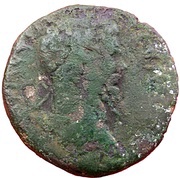 Tetrassaria - Septimius Severus Asklepios in a temple, Nikopolis ad Istrum obverse image