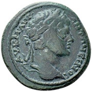 Æ27 - Caracalla VΠ M AVP ΓAΛΛOV NIKOΠOΛITΩ / ΠPOC ICTP; Legate Aurelius Gallus obverse image