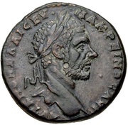 Æ25 - Macrinus YΠ CTATI ΛONΓINOY NIKOΠOΛΙTΩN ΠPOC ICTPΩ; Consular Legate Statius Longinus; Nicopolis ad Istrum obverse image