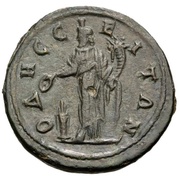 Æ26 - Elagabalus OΔHCCEITΩN reverse image
