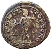 Tetrassarion - Geta ΜΗΤΡΟΠΠΟΝΤΟΥ ΤΟΜΕΩC Δ; Tomis, Rome, 209-211 reverse image