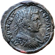 Tetrassarion - Geta MHTPOΠΠONTOY TOMЄΩC Δ; Tomis obverse image
