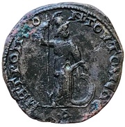 Tetrassarion - Geta MHTPOΠΠONTOY TOMЄΩC Δ; Tomis reverse image
