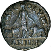 Dupondius - Gordianus III P M S COL VIM AN IIII; Viminacium reverse image