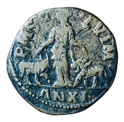 Sestertius - Traianus Decius P M S COL VIM AN XI; Viminacium, Rome, 249-250 reverse image