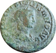 Sestertius - Volusianus P M S COL VIM; Viminacium obverse image