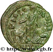 Sestertius - Trebonianus Gallus PMS COL VIM AN XIII, Viminacium reverse image