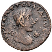 Æ24 - Gordian III and Abgar X Edessa mint obverse image