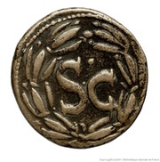 As - Domitian reverse image