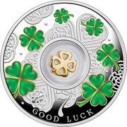 500 Francs Four-leaf clover, Cameroon, 2016 reverse image
