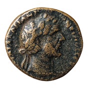 Æ23 - Antoninus Pius ΘEΑC CΥΡΙΑC ΙEΡΟΠΟ Β; Hierapolis, Syria, Rome, 138-161 obverse image