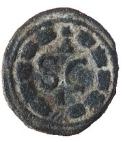 Æ20 - Elagabalus S C; Antioch, Rome, 218-222 reverse image