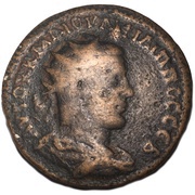 Æ30 - Philippus I ΑΝΤΙΟΧΕΩΝ ΜΗΤΡΟ ΚΟΛΩ; Antioch obverse image
