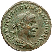 Æ26 - Philippus I COL LAOD METROPOLEOS Δ Є obverse image