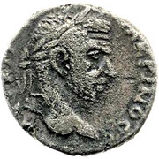 Tetradrachm - Macrinus ΔΗΜΑΡΧ ΕΞ ΥΠΑΤΟC ΠΠ; Aelia Capitolina obverse image