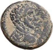 Dupondius - Antoninus Pius ΑCΚΑΛΩ; Marcus Aurelius as Caesar; Ascalon obverse image