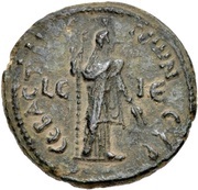 Æ - Commodus CEBACTHNΩN CYP; Sebaste reverse image