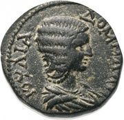 Æ25 - Julia Domna EMICΩΝ ΚΟΛΩNIAC obverse image