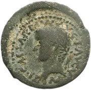 Semis - Tiberius C I G ACCI obverse image