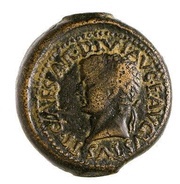 As - Tiberius aquila, legion I and II obverse image