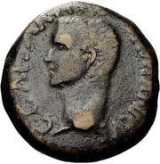 As - Caligula C I G ACCI L I II obverse image